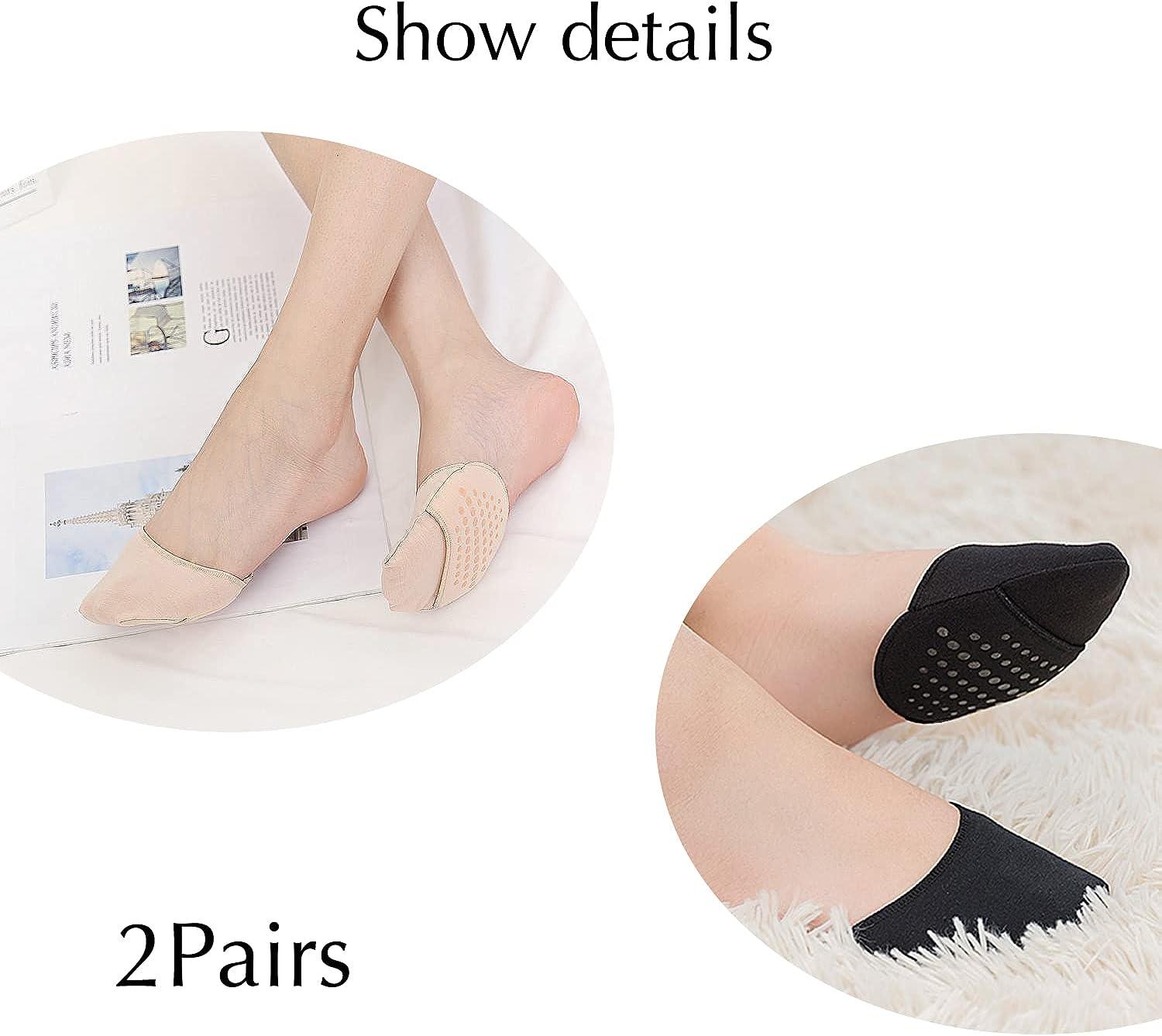 Half Toe Socks for Women - Half Socks - 2 Pairs