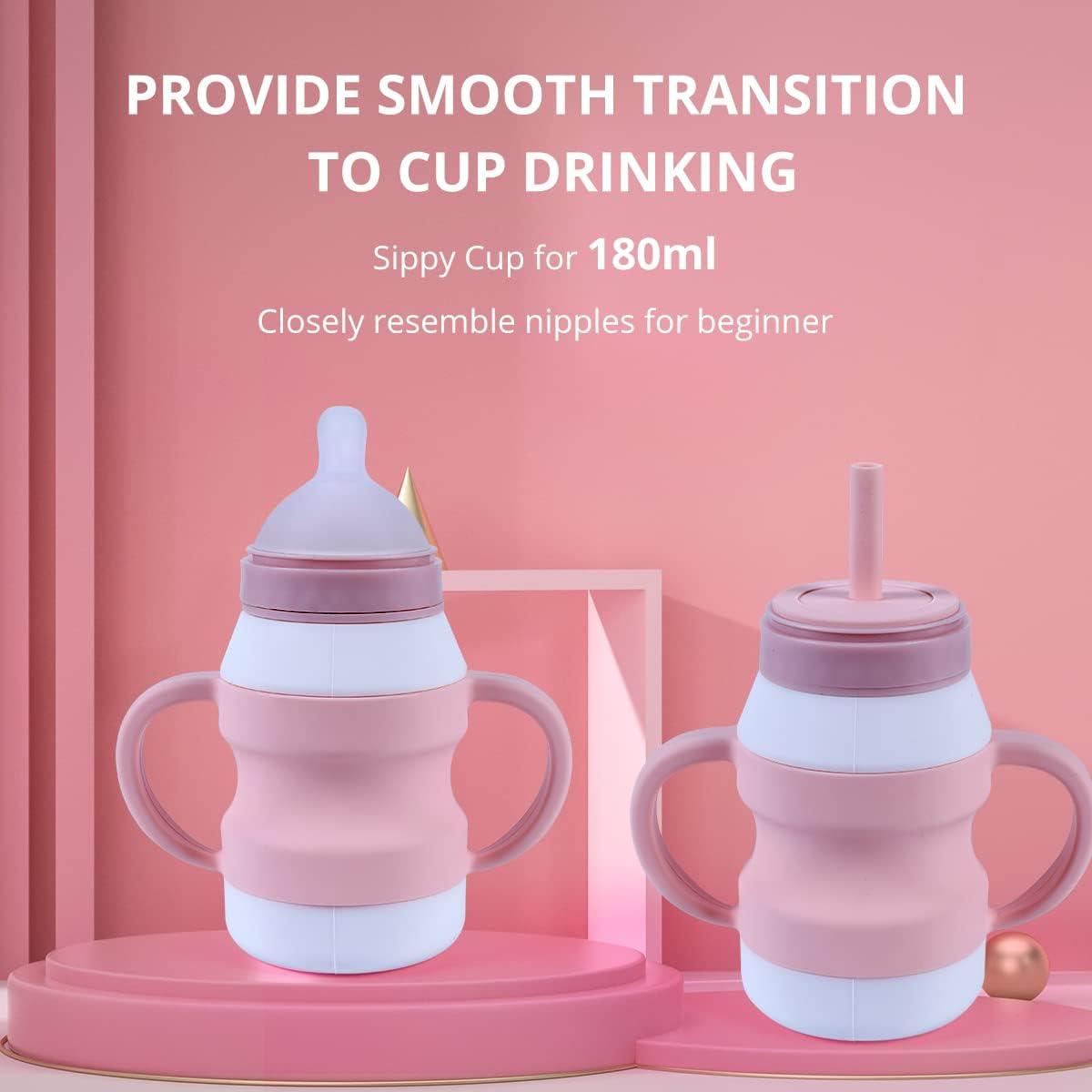 Toddler Cups With Easy-to-suck Straw Baby Cups,spill Proof Straw Cups For  Toddlers Lid & Straw