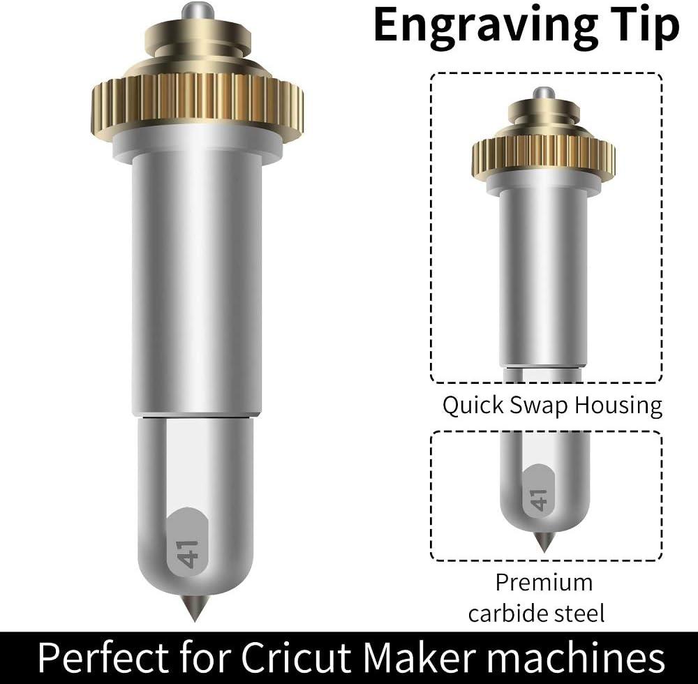 NestOne Engraving Tip and Housing | Perfect Tool for Cricut Maker | Bundle  Accessories for Engraving Projects