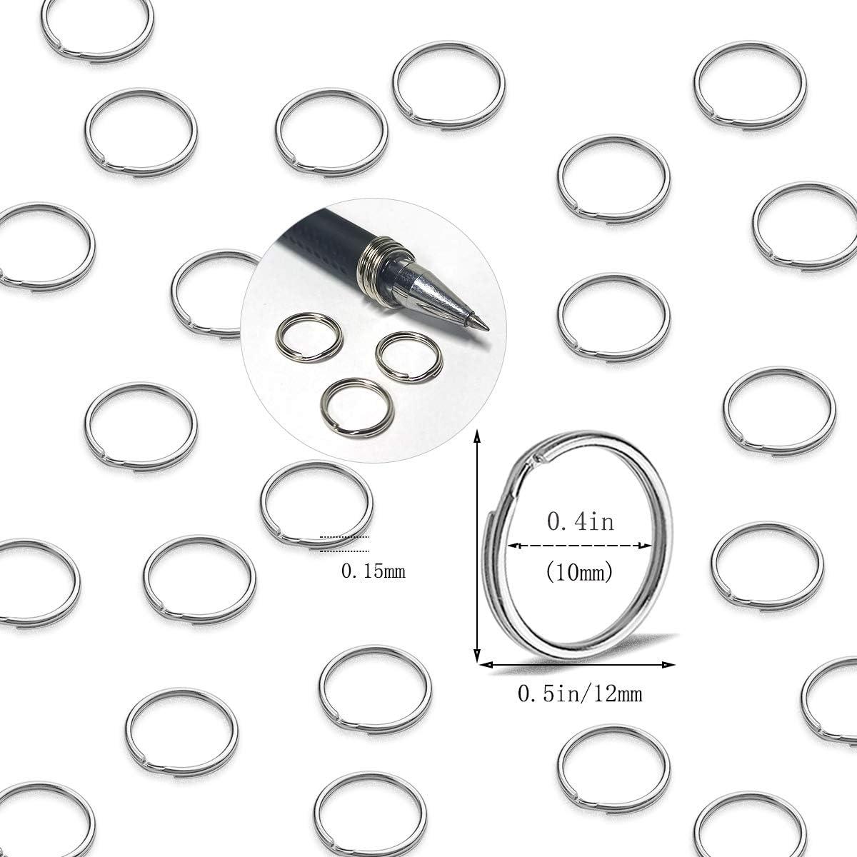 1, 25mm Popular Size Easy Open Metal Steel Key Rings 