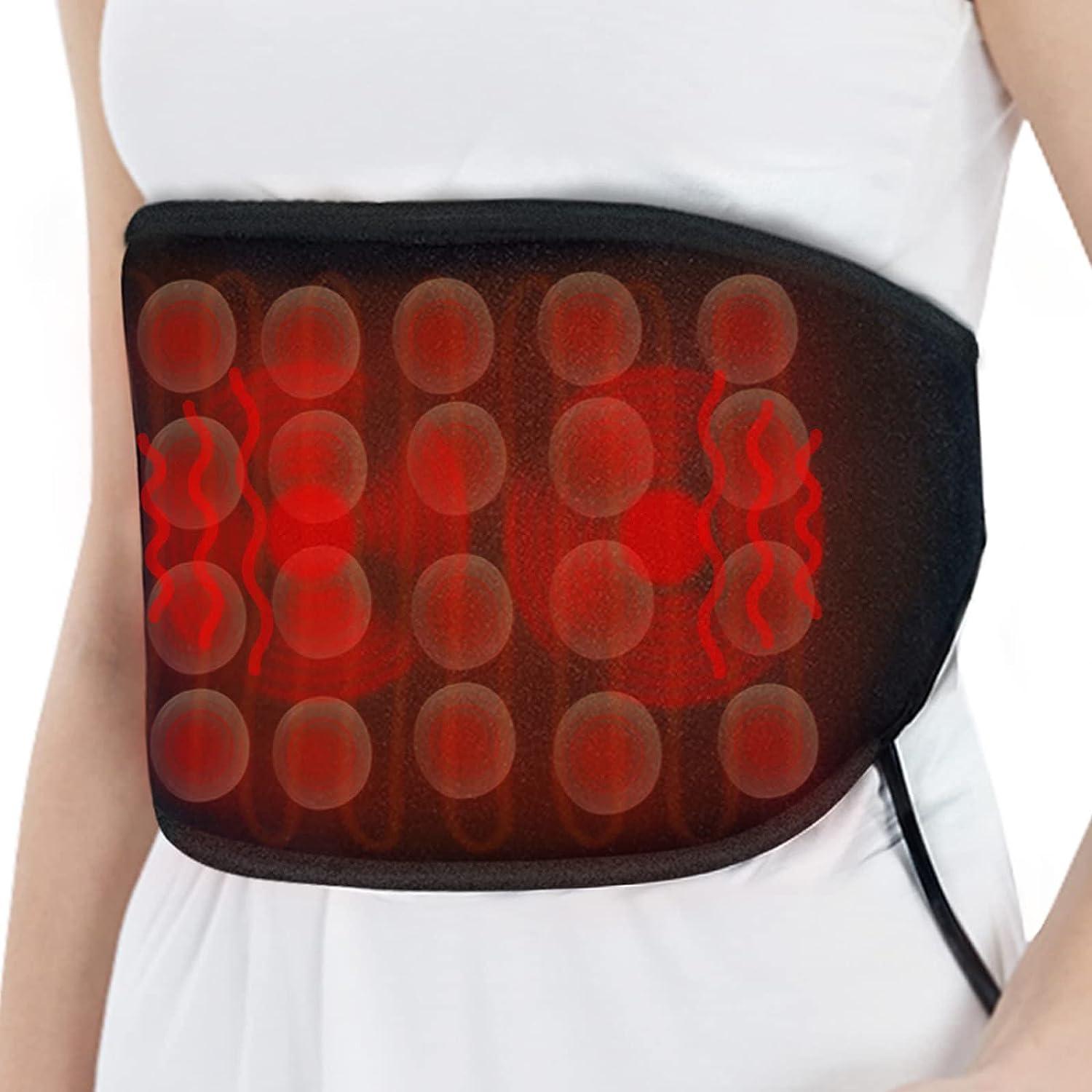 Heating Pad Therapy Vibration Massage Waist Wrap Belt Low Back