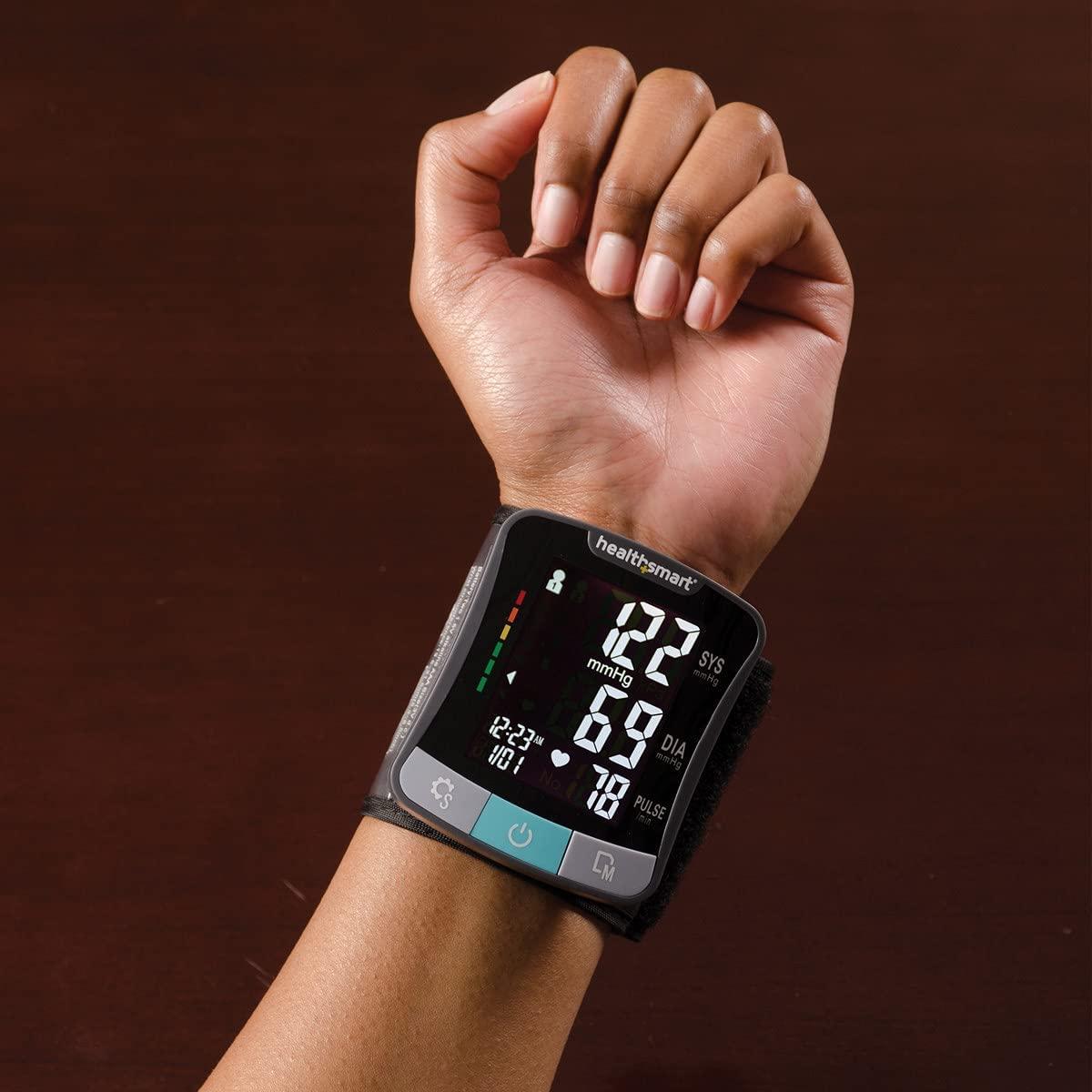 HealthSmart Digital Elite Wrist Blood Pressure Monitor with
