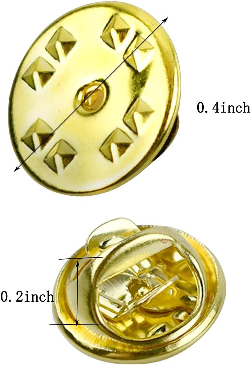 Metal Badge Pin Backs Clutch Lapel Pin Back Jewelry Circle Top - China  Metal Pin Backs and Pins price