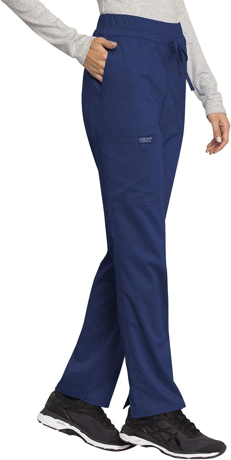 Cherokee® Workwear Revolution Women's 5-Pocket Mid Rise Moderate Flare Drawstring  Scrub Pants