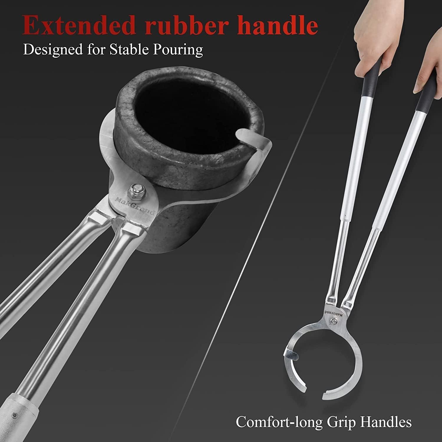 Crucible Pliers Plastic Handle Crucible Pliers Double Ring Crucible Pliers  Graphite Quartz Crucible Kit Special Pliers For Melting Stove For Clamp  Crucible Melting Stove Accessories - Temu Germany