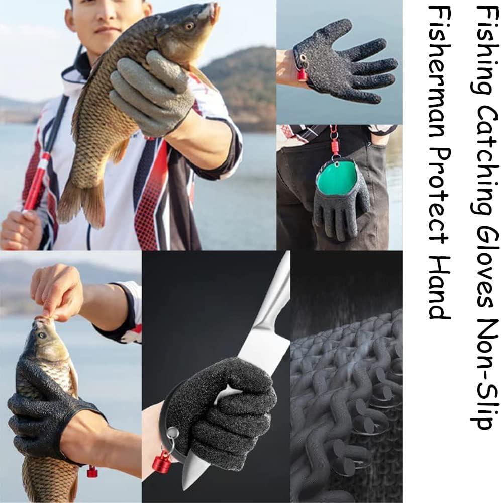 Fishing Gloves With Magnet Release Fisherman Fishing Anti-Puncture