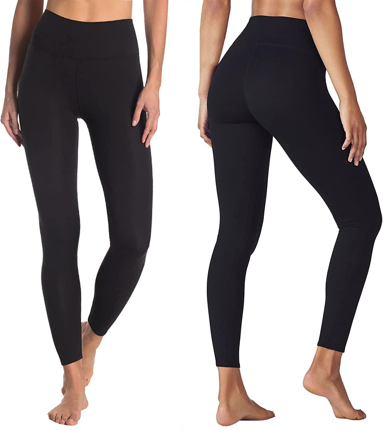 GAYHAY 3 Pack High Waisted Capri Leggings for Women - Soft Stretch Tummy  Control