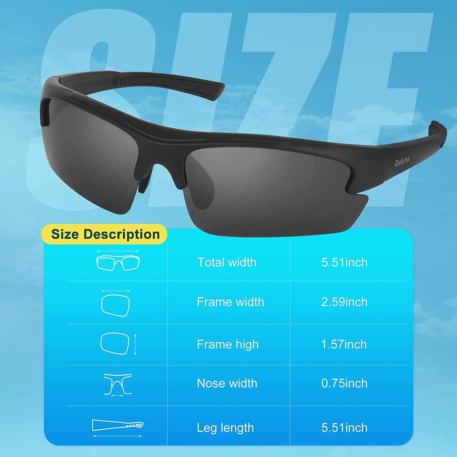 Buy DudumaSunglasses Mens Polarised Sports Sunglasses for Men Women Fishing  Running Cycling Golf Sunglass Polarized UV Protection TR90 Online at  desertcartINDIA