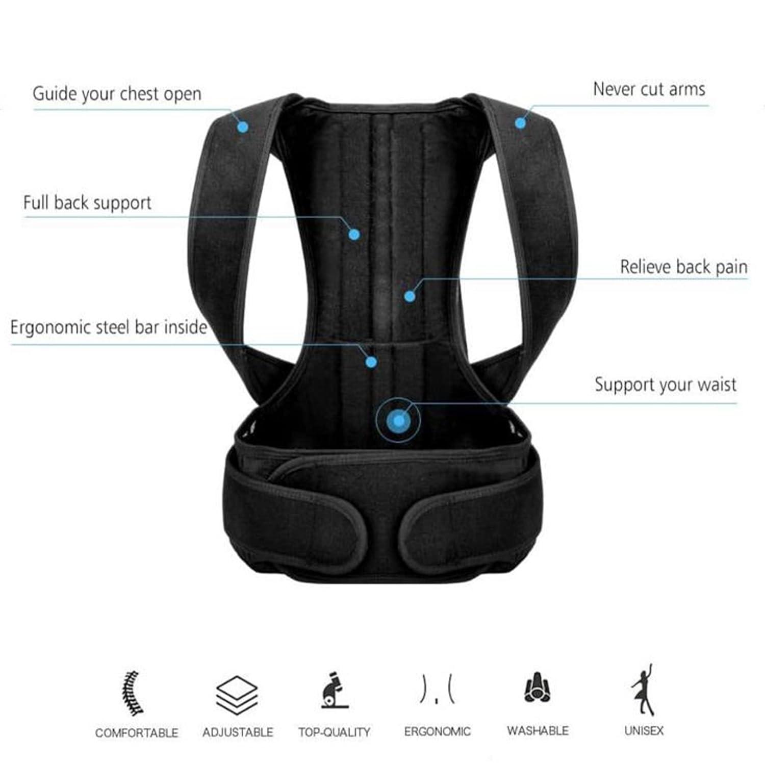 Back Pain Relief,Posture Corrector for Women and Men, Unisex Back