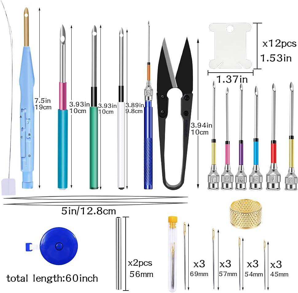 Punch Needle Tool 7/10/3 Sizes Embroidery Punch Needle Threader For  Embroidery Floss