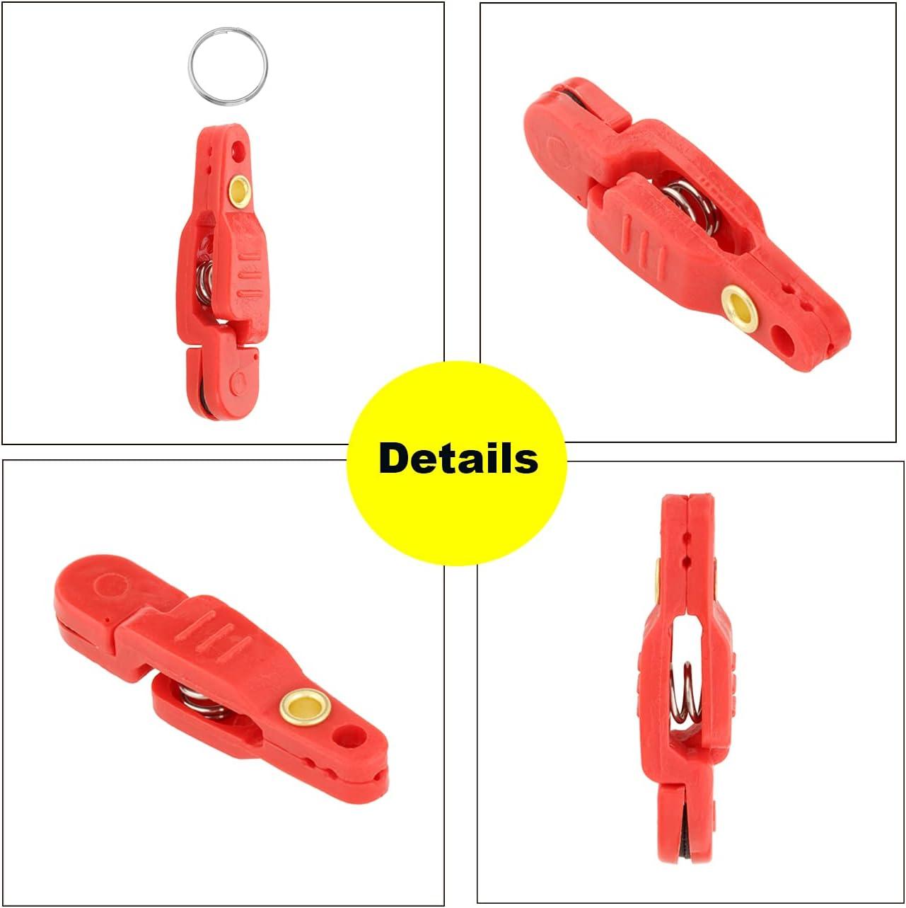 YUNNLEZT 10Pcs Heavy Tension Snap Release Clip for Weight Planer Board Red