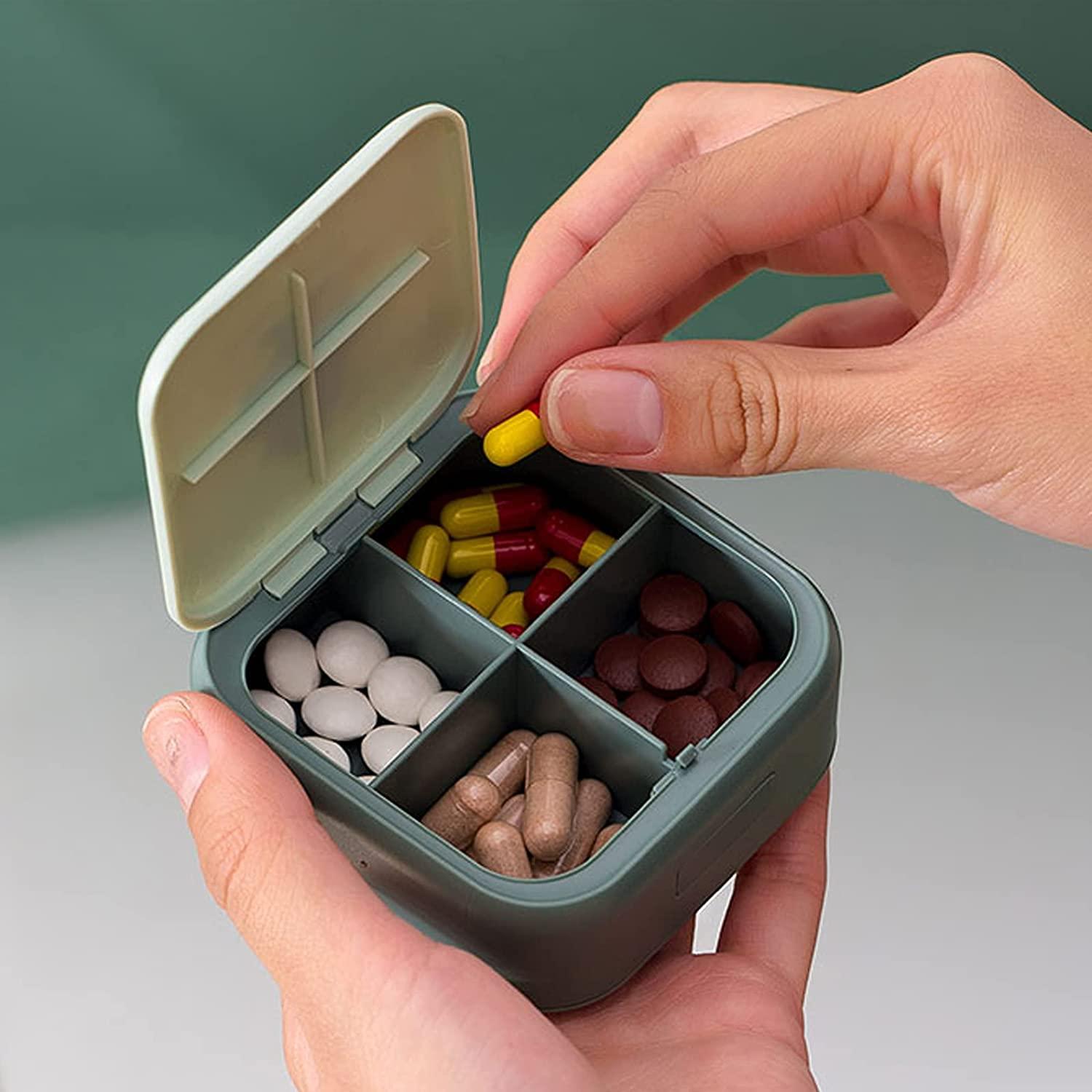 Pill Box Cute Pill Organizer Portable Medicine Vitamin 