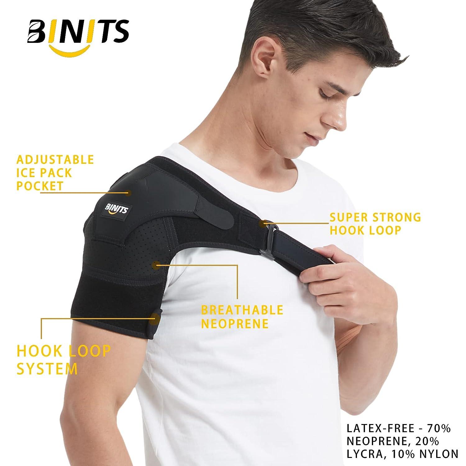 Shoulder Brace for Men Women, Adjustable Elastic Shoulder Compression  Sleeve Wrap for Torn Rotator Cuff Support Tendonitis Dislocation Bursitis