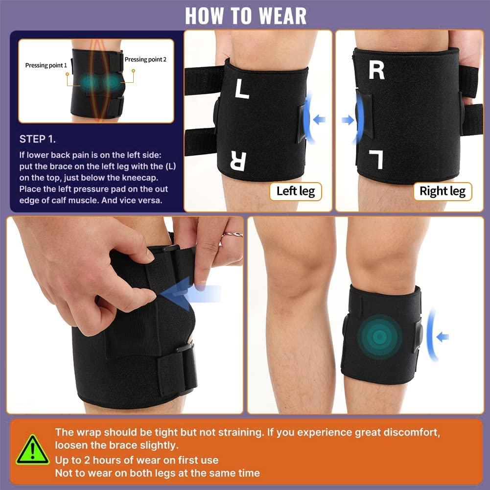 2pcs Sciatica Pain Relief Brace - Leg Brace And Self-massage Tool For  Sciatic Nerve Pain Relief