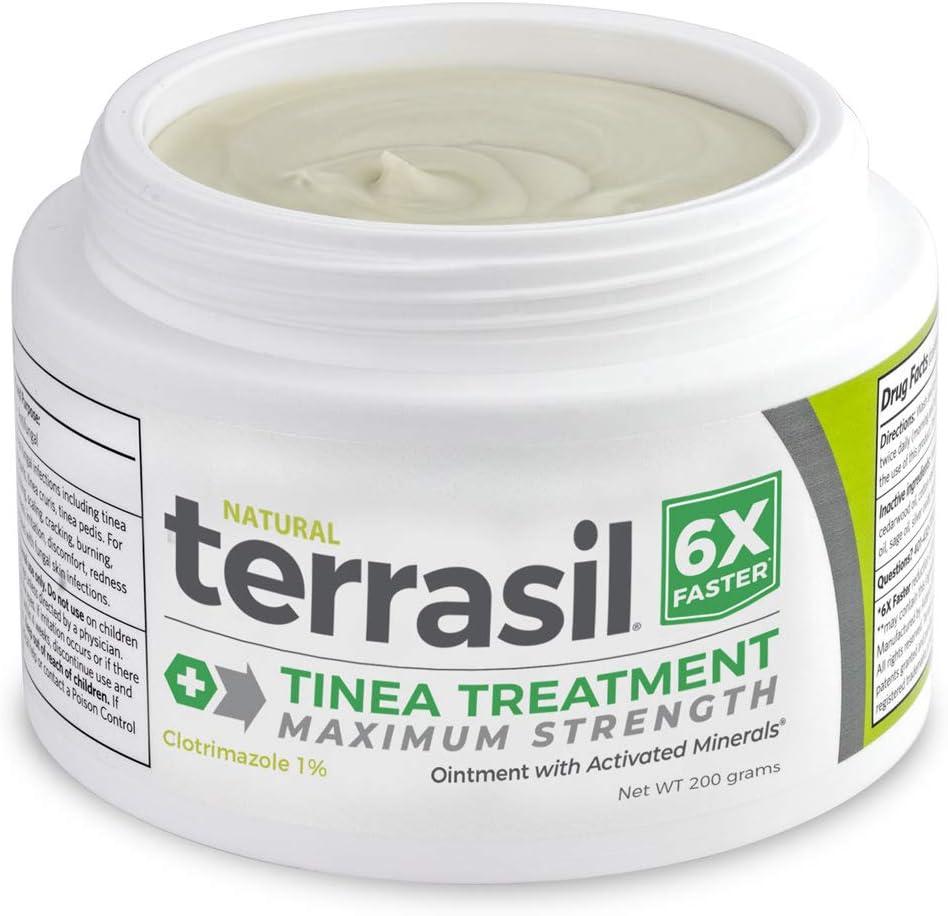 Terrasil Tinea Max 200gm Jar 6x Faster Relief Natural Anti Fungal Ointment For Tinea Versicolor 