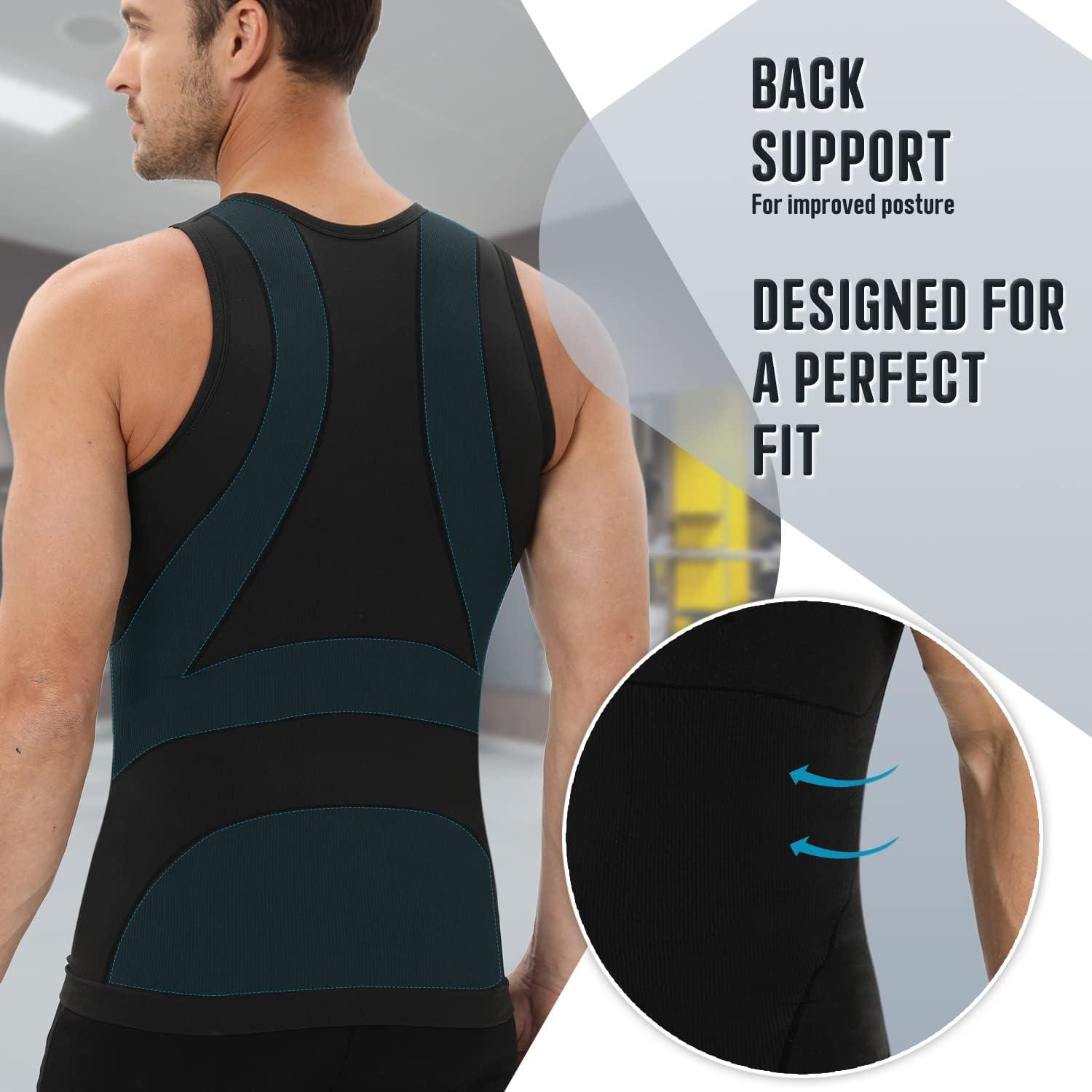 Mens Compression Tank Top with Waist Control