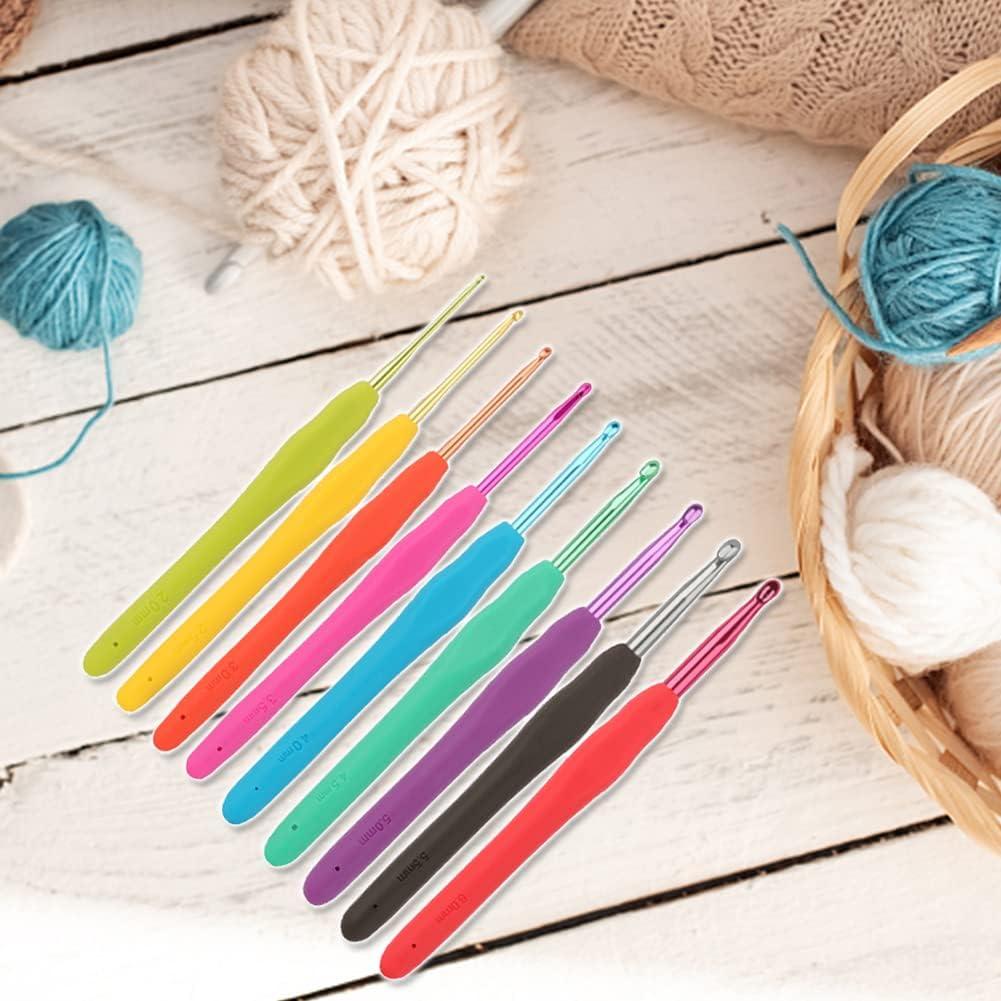 12pcs Aluminum Crochet Hooks Set, Colorful Single Crochet Hook Set For  Sweater Knitting, Crochet Tools Kit For Diy Handicrafts
