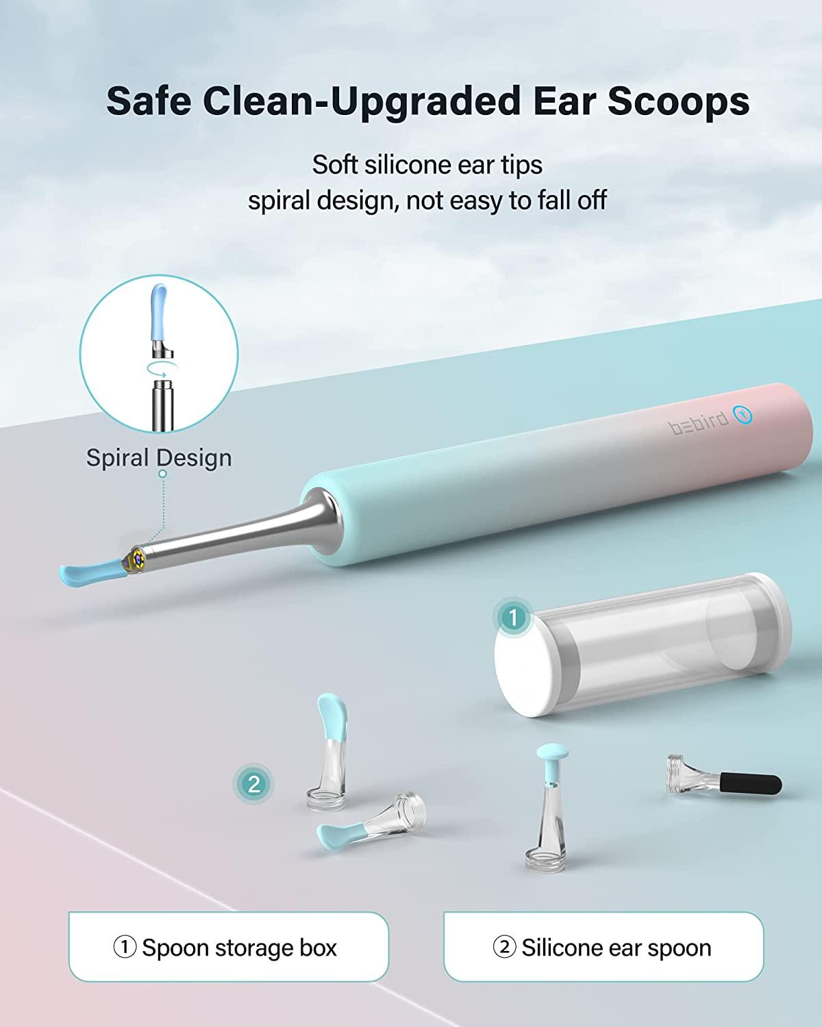 Ear Wax Removal,Ear Cleaner Kit with 1080P,Ear Wax Removal Tool with  Light,Ear Camera Otoscope,Ear Cleaning Tool for iPhone, iPad, Android