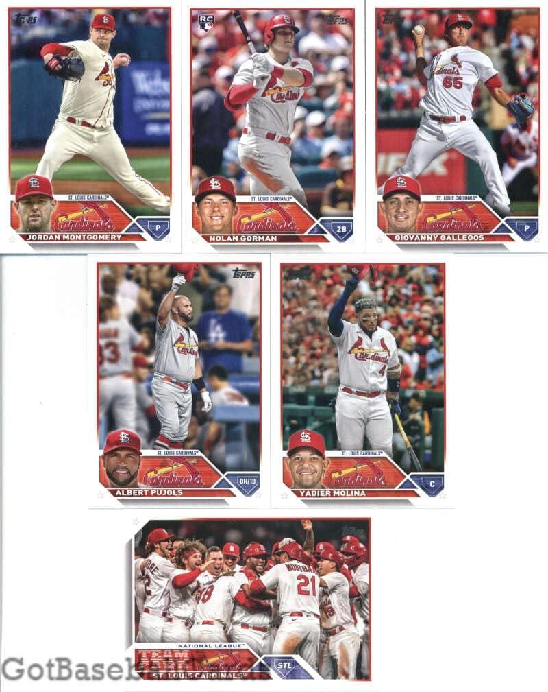 2020 Topps St. Louis Cardinals Baseball Cards Team Set