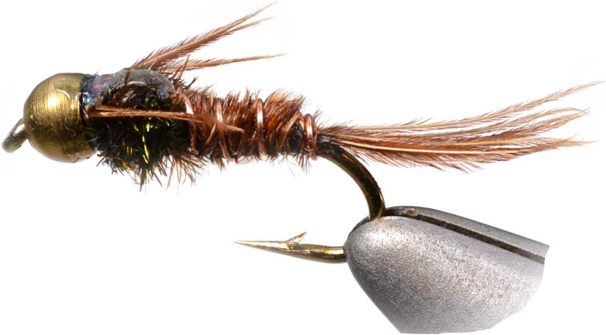 Essential Nymph Fly Assortment - 57 Fishing Flies on Mustad