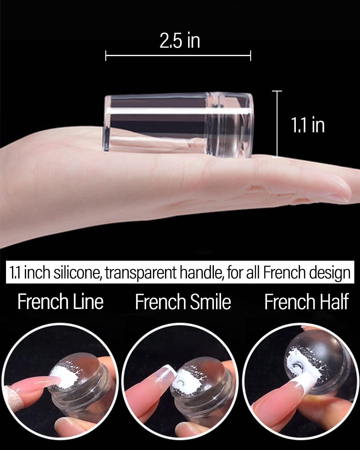 Transparent Silicone Nail Art Stamping Kit Clear Silicone Nail Stamper,  With Scraper For Diy Nail Art Tools, Don't Miss These Great Deals