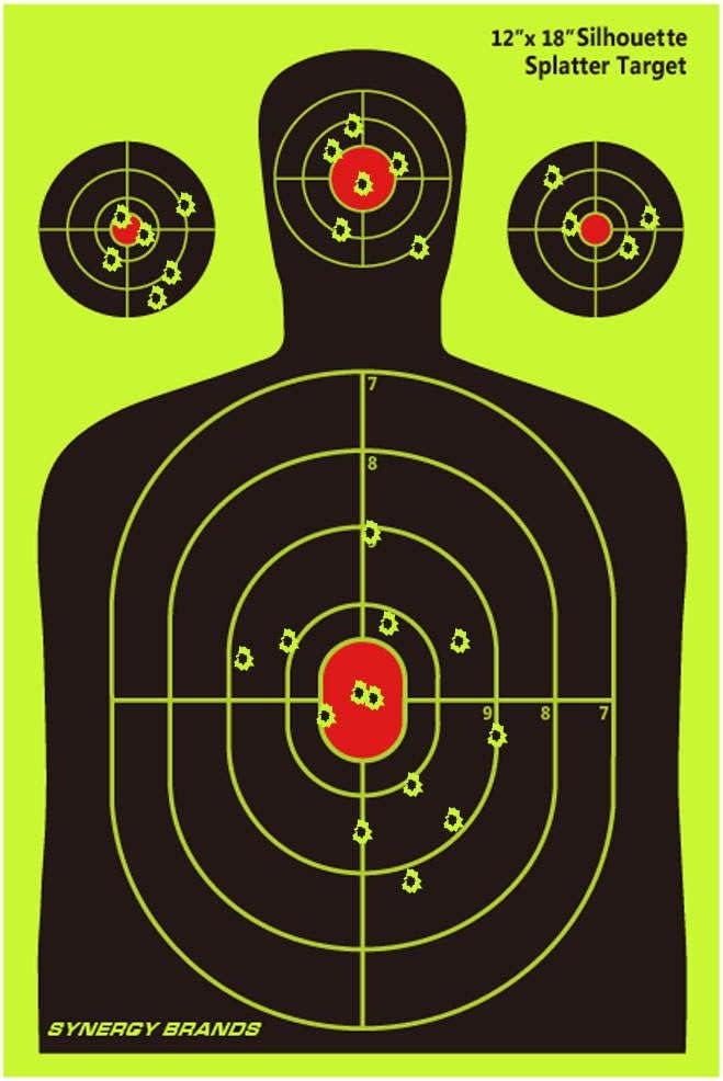 Pro-Shot Splatter Shot 12 X 18 Multi Bullseye 8-Pack