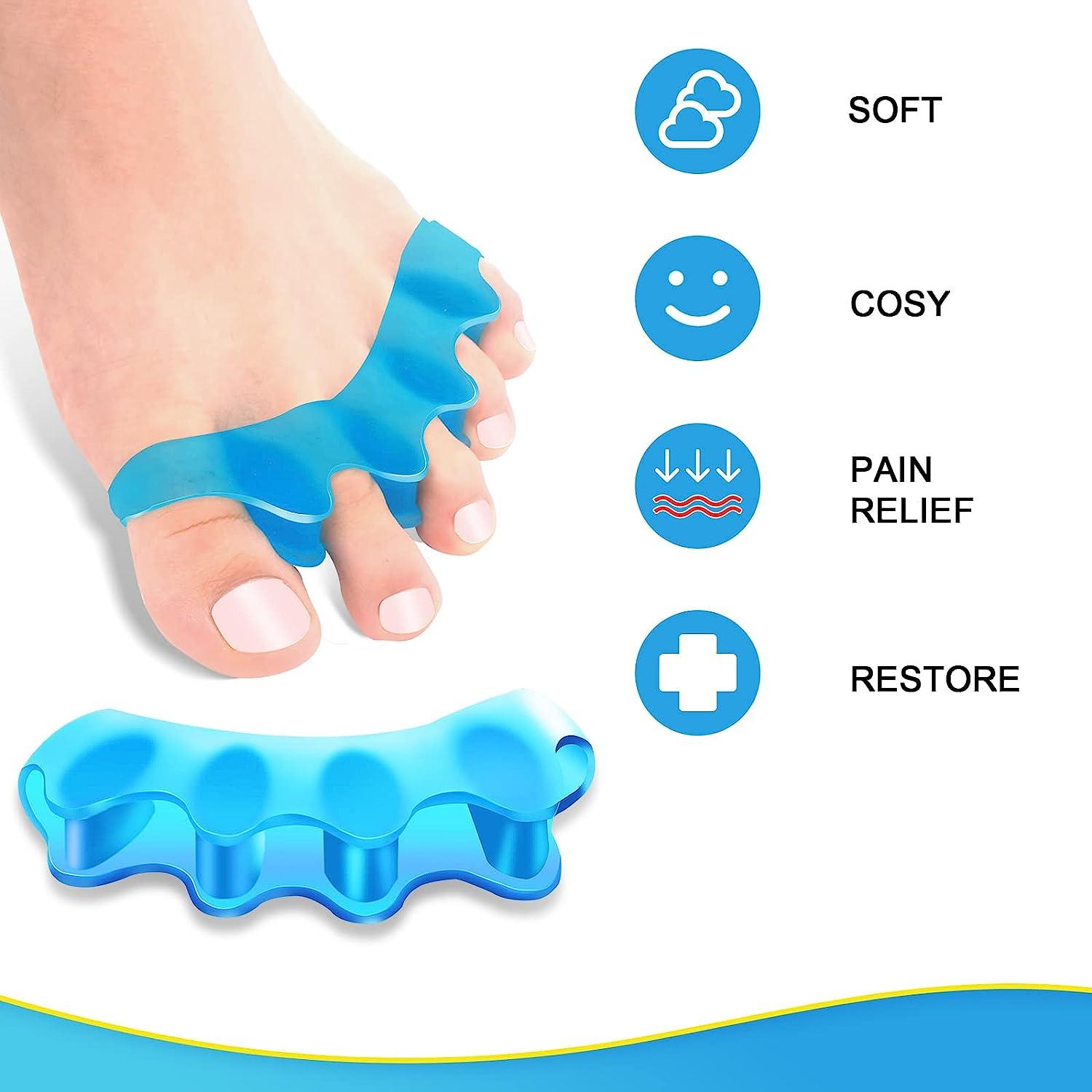 6 pcs Toe Separators Toe Spacers to Correct Bunions and Restore