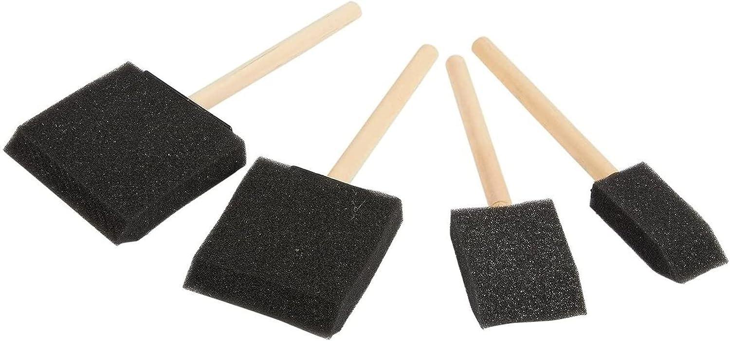 Variety Pack Foam Sponge Wood Handle Paint Brush Set, Pack of 20 Brushes -  Lightweight, Brush Set - 20 Pack - Foods Co.