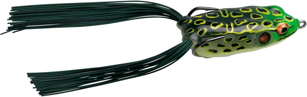 BOOYAH Pad Crasher Topwater Bass Fishing Hollow Body Frog Lure with  Weedless Hooks Bullfrog