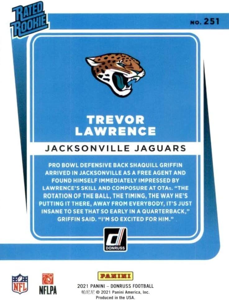 : Jacksonville Jaguars 2021 Donruss Factory Sealed 13 Card Team  Set with Trevor Lawrence Rated Rookie Card #251 : Collectibles & Fine Art