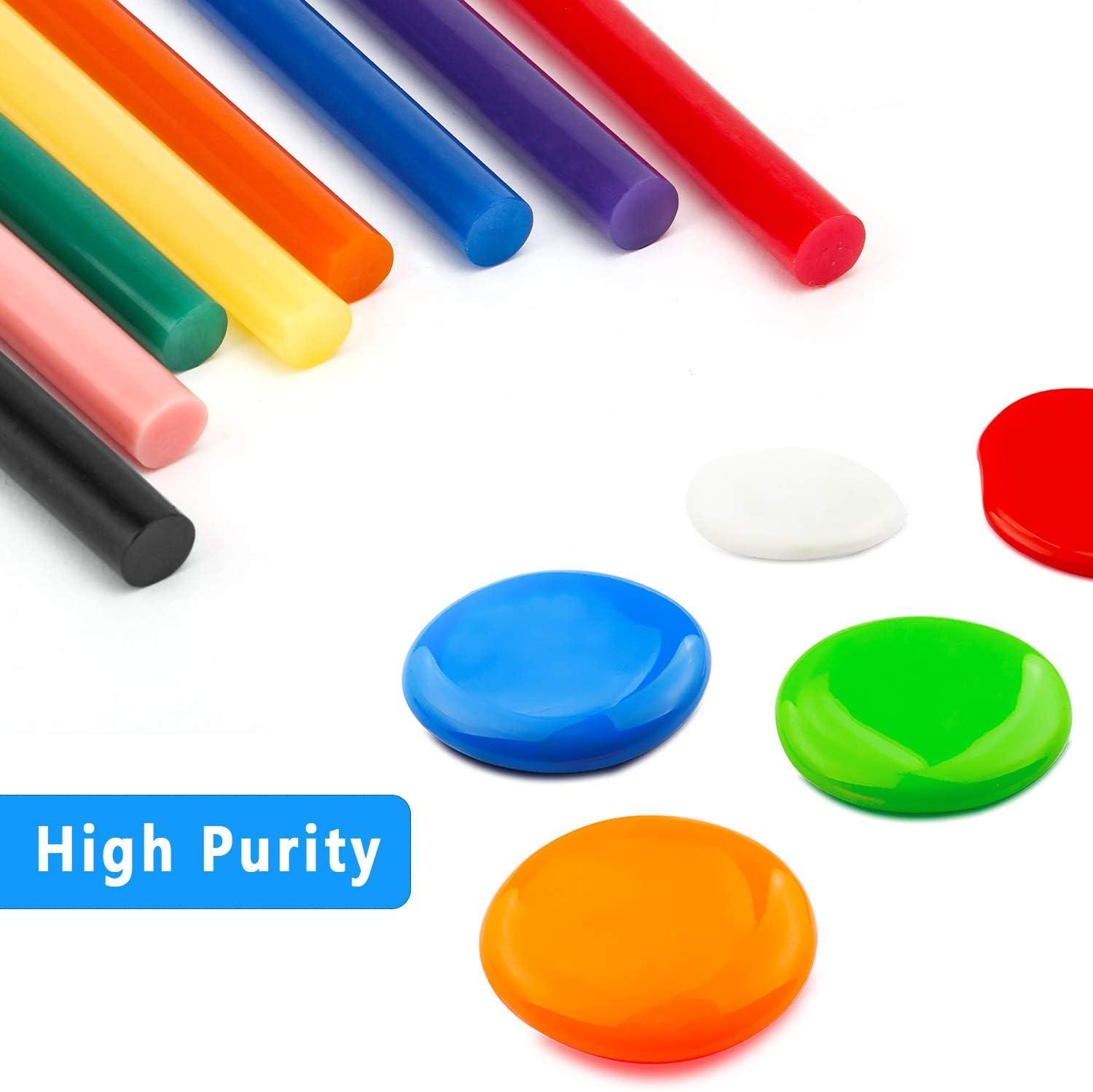 10Pcs Colored Hot Melt Glue Sticks, Melt Glue Sealing Sticks, 7mm Color Hot  Glue Sticks for DIY Art Craft, General Repairs Gold 