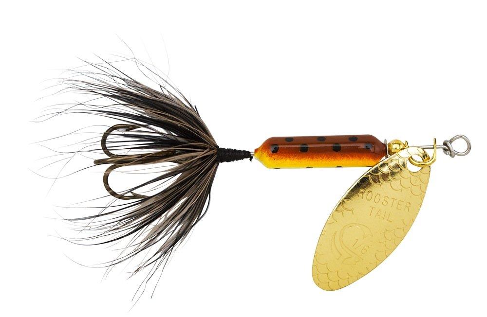 Yakima Bait Wordens Original Rooster Tail Spinner Lure 1/8-Ounce Brown Trout