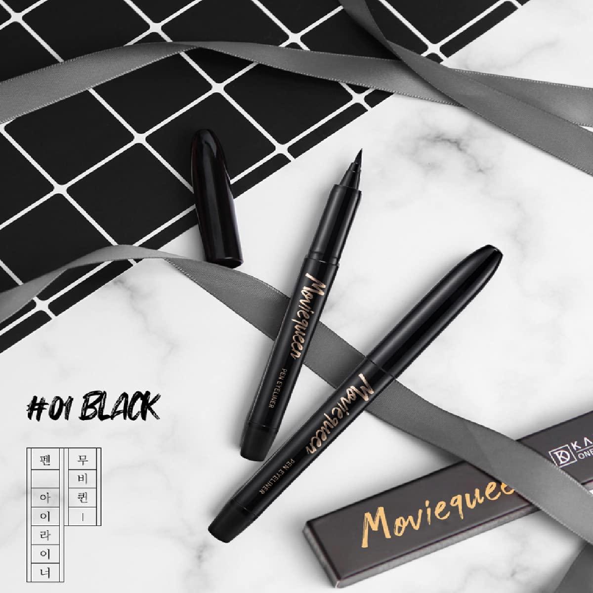 Karadium Movie Queen Pen Eyeliner Made In Korea Black Color 