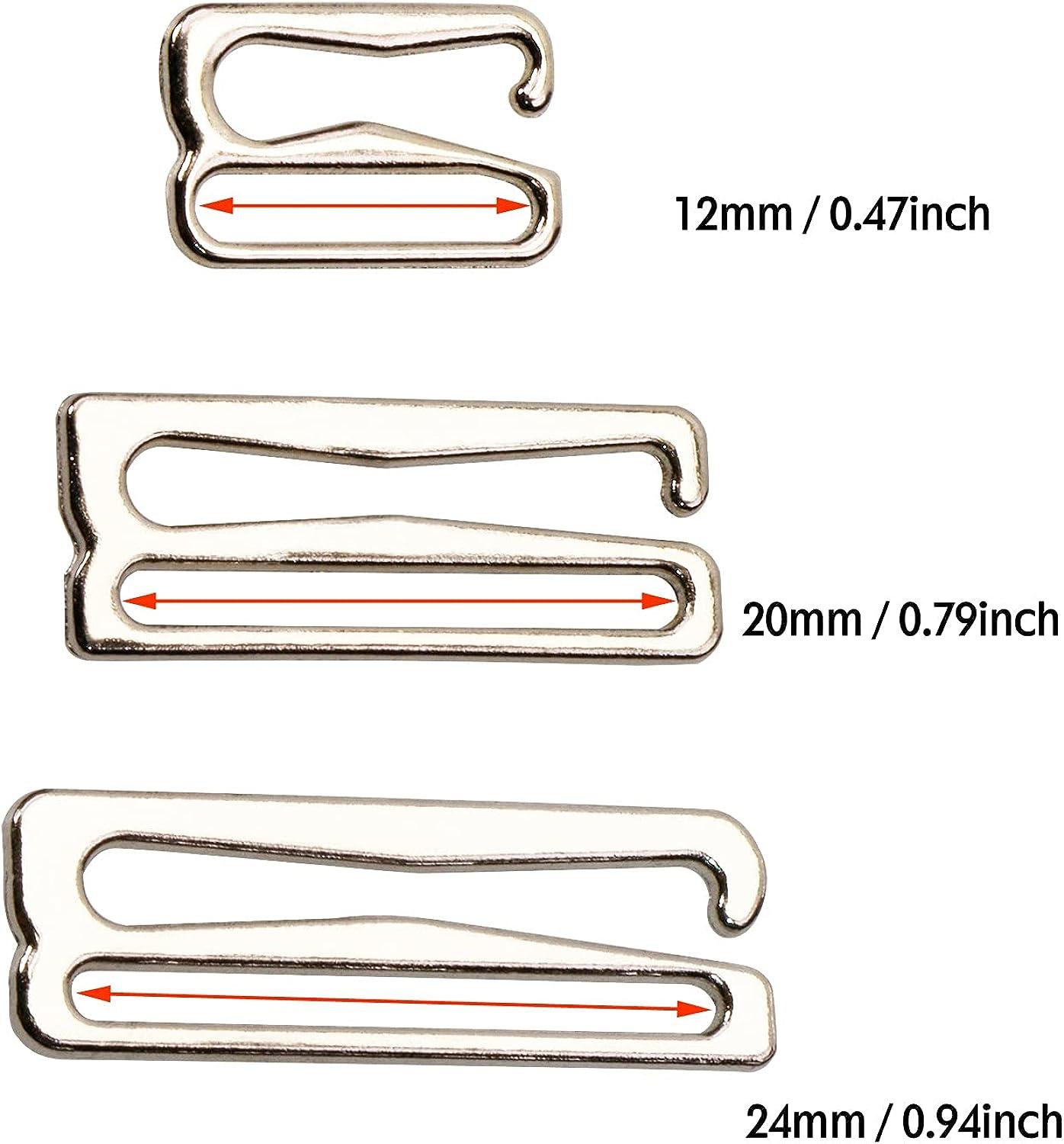 10 Pieces Metal Bra Straps Hook Clasp Garment Adjuster Hooks