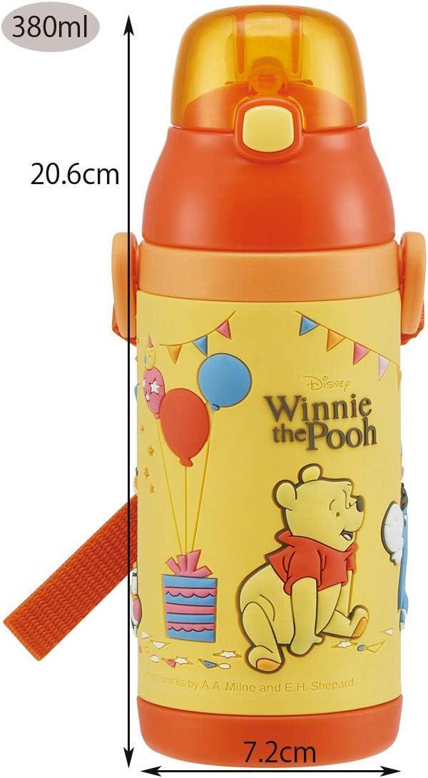 Skater Die Cut Cap Silicone Straw Blow Bottle Water Bottle 350ml Winnie The  Pooh