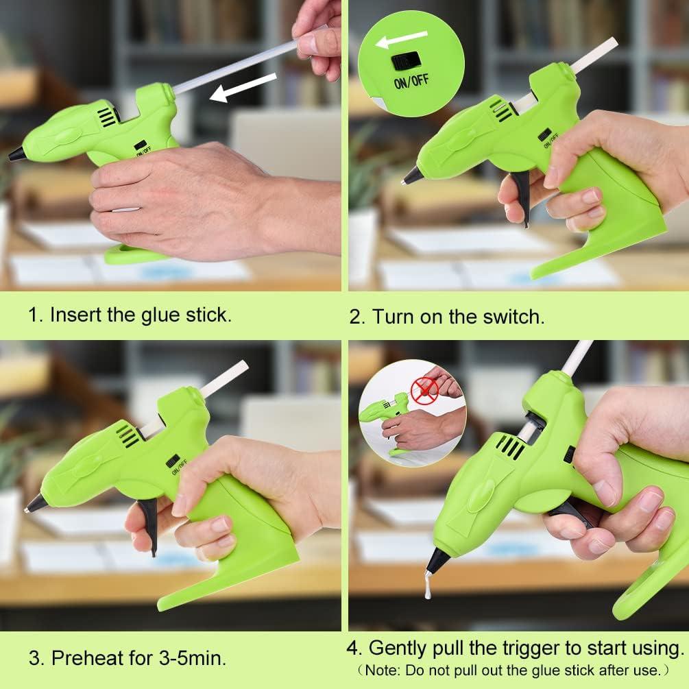 Cordless Hot Melt Glue Gun Rechargeable Quick Repairs High Temp Hot Glue  Gun Kit with 30 Pcs Glue Sticks 