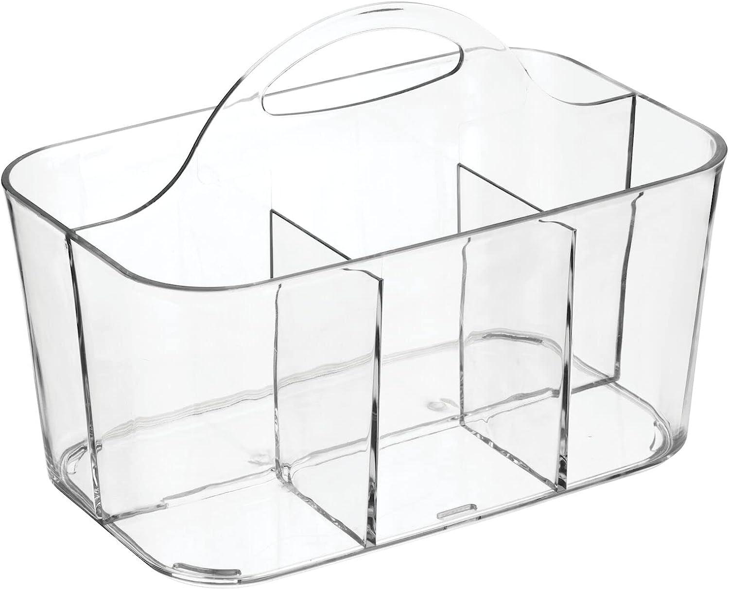 mDesign Plastic Arts and Crafts Organizer Storage Bin - Hobby Supply Clear