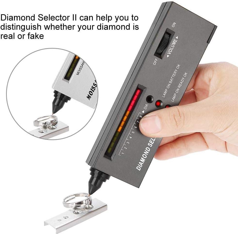 DANOPLUS Professional Diamond Moissanite Tester, High Accuracy Jewelry Test Tool Kit Combo, 2pt Gemstone Factory Calibrated Identifier Device