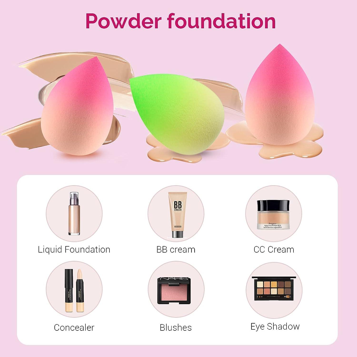 Makeup Sponge Set DUAIU 4 Pcs Foundation Blending Beauty Blender