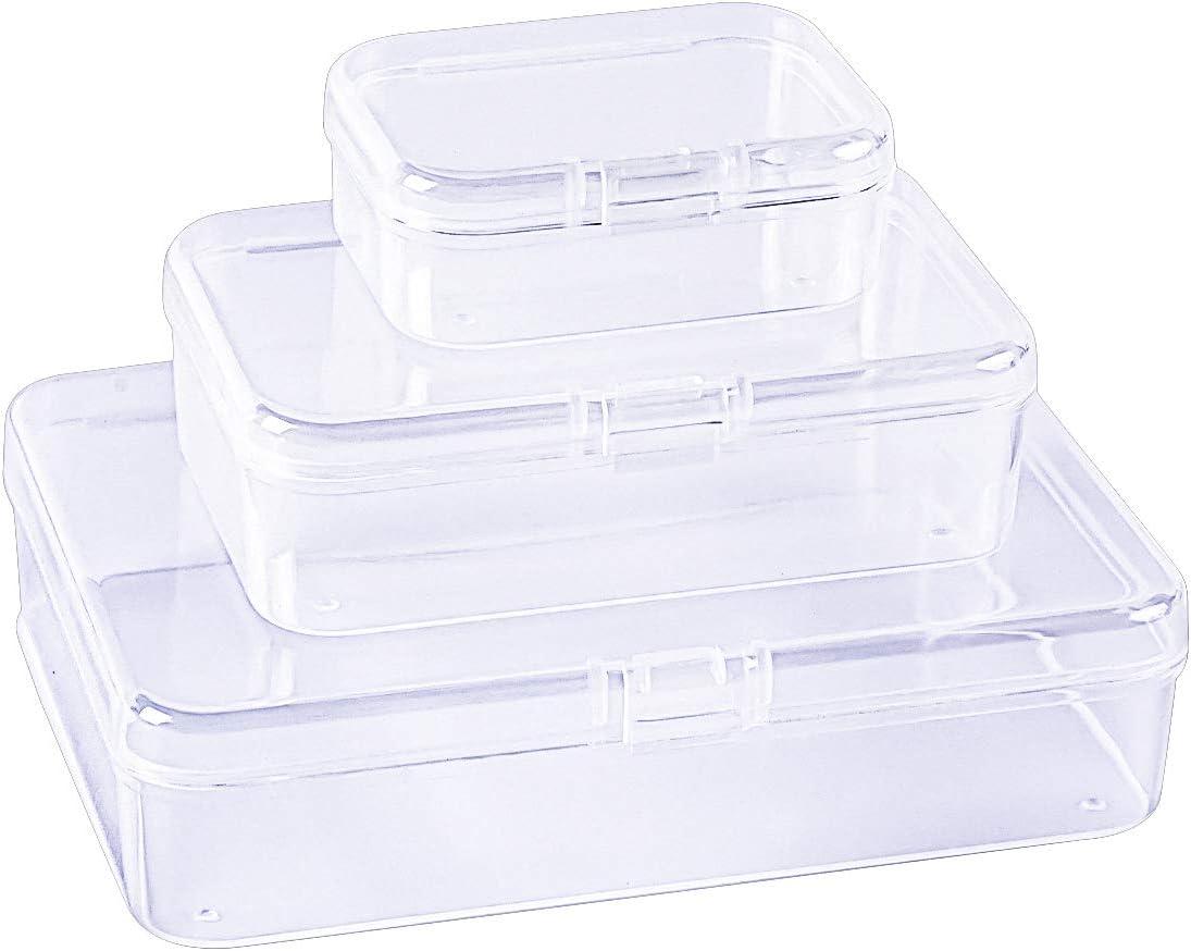 Small Plastic Box, 20 Pieces Square Clear Plastic, Small Storage Box, Beads  Storage Container Box For Pills, Herbs, Small Items(55*55*20 Mm)
