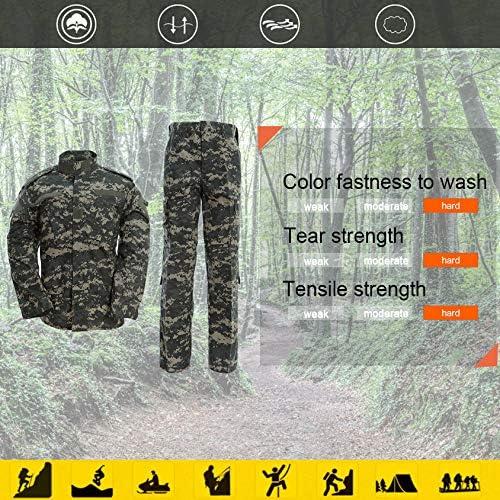Kids Camo Tactical Combat Uniform Sets Airsoft Army Shirt & Pants Military  Suit