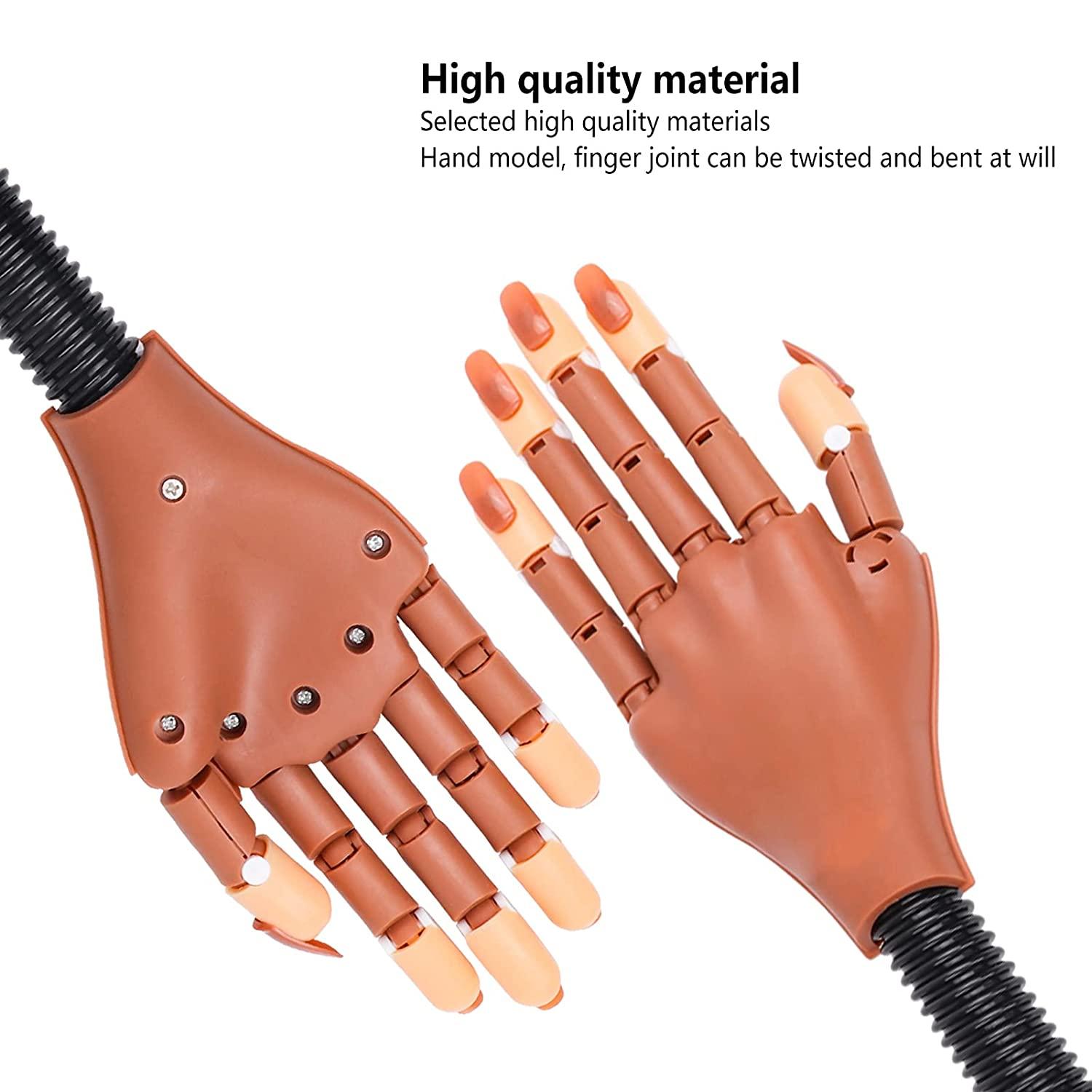 Sunrain Nail Practice Hand Compatible With Acrylic Nails-flexible Nail  Training Hand Kit, Fake Mannequin Model Training Hand With 300 Pcs Nail  Tips, N