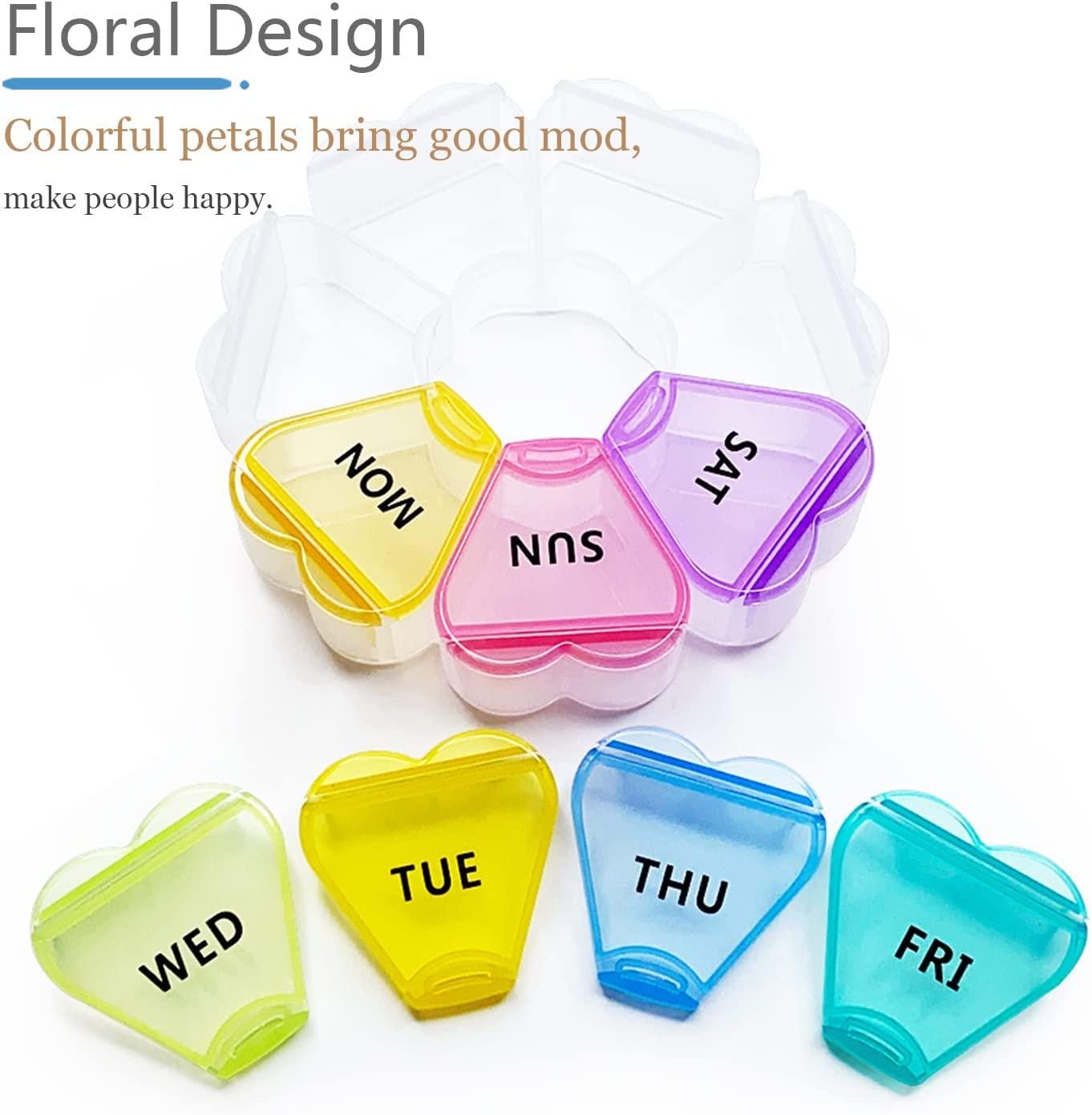 MOLN HYMY 7 Day Pill Organizer AM PM 2 Times a Day, Large Capacity