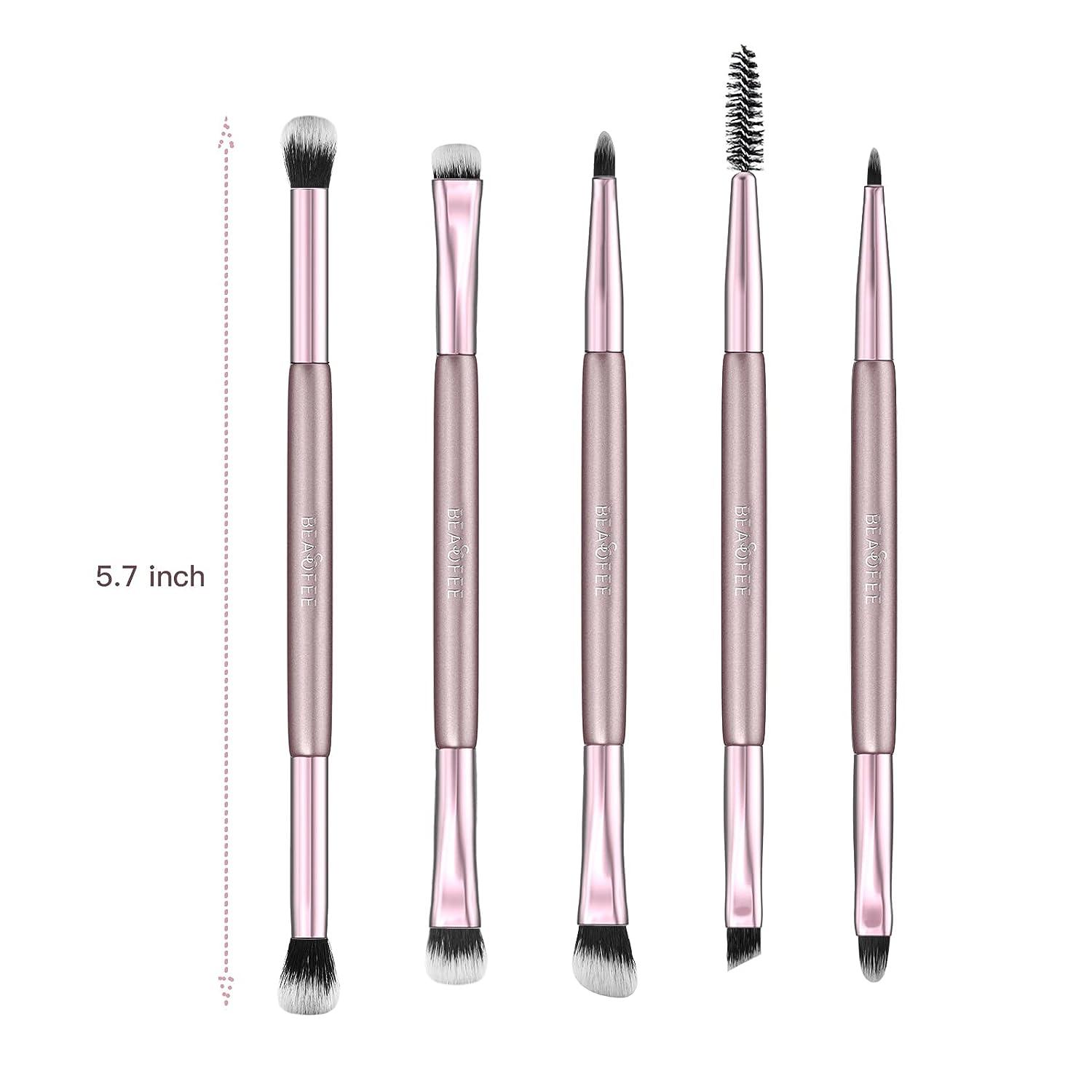 EyeShadow Brush Set Double Sided Make Up Brushes Eyeshadow 5 Pcs