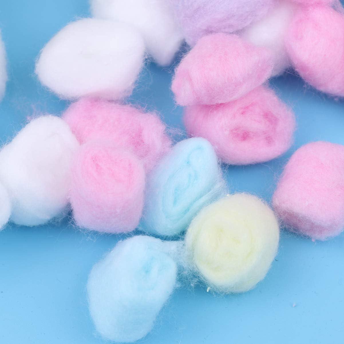 Lurrose Lurrose 1 Bag/500g Colored Cotton Balls Makeup Cotton