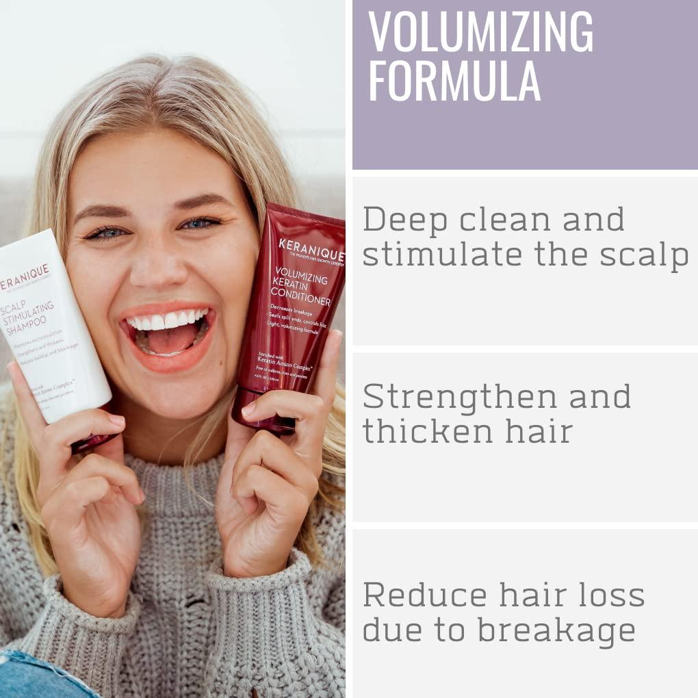 Volumizing Hair Growth System by Keranique includes Keratin Shampoo ...
