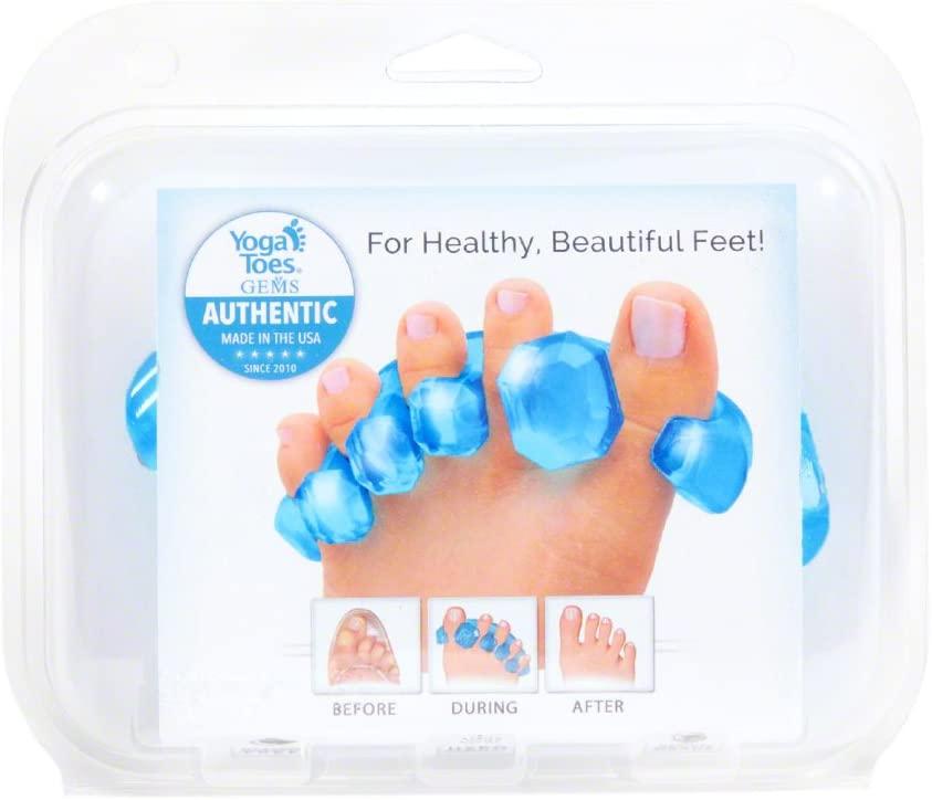 YogaToes GEMS: Gel Toe Stretcher Toe Separator - Americas Choice for  Fighting Bunions Hammer Toes More