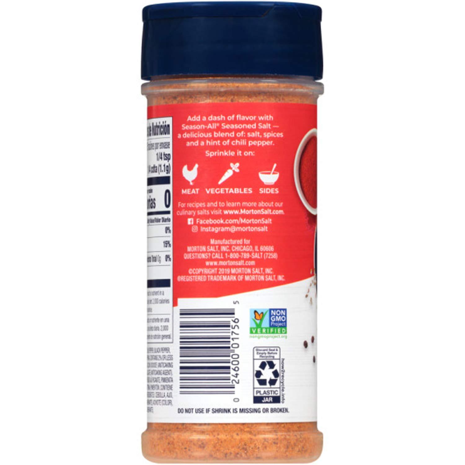 Morton® Garlic Sea Salt Sharker, 8.5 oz