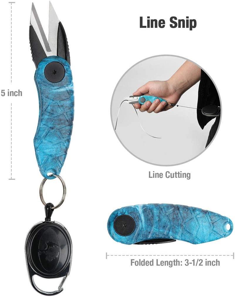 Mossy Oak Fishing Tool Set Lip Gripper/Plier/Fillet Knife/Hook  Remover/FishScale