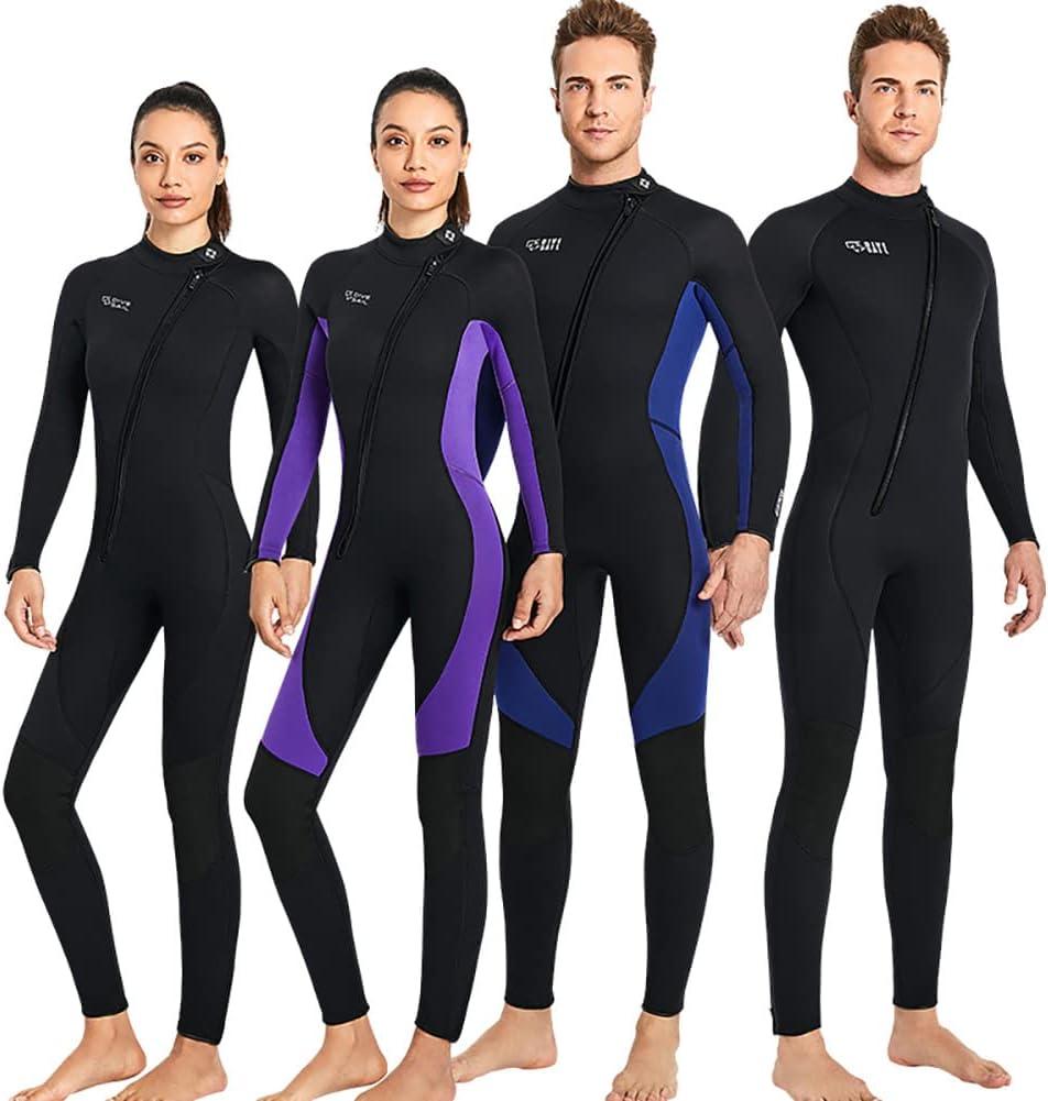 Swimsuit for Women Wetsuit Long Sleeve Jacket Neoprene Wetsuits With Front  Zipper Wetsuits One Piece Swimsuit Women Full Coverage on Clearance